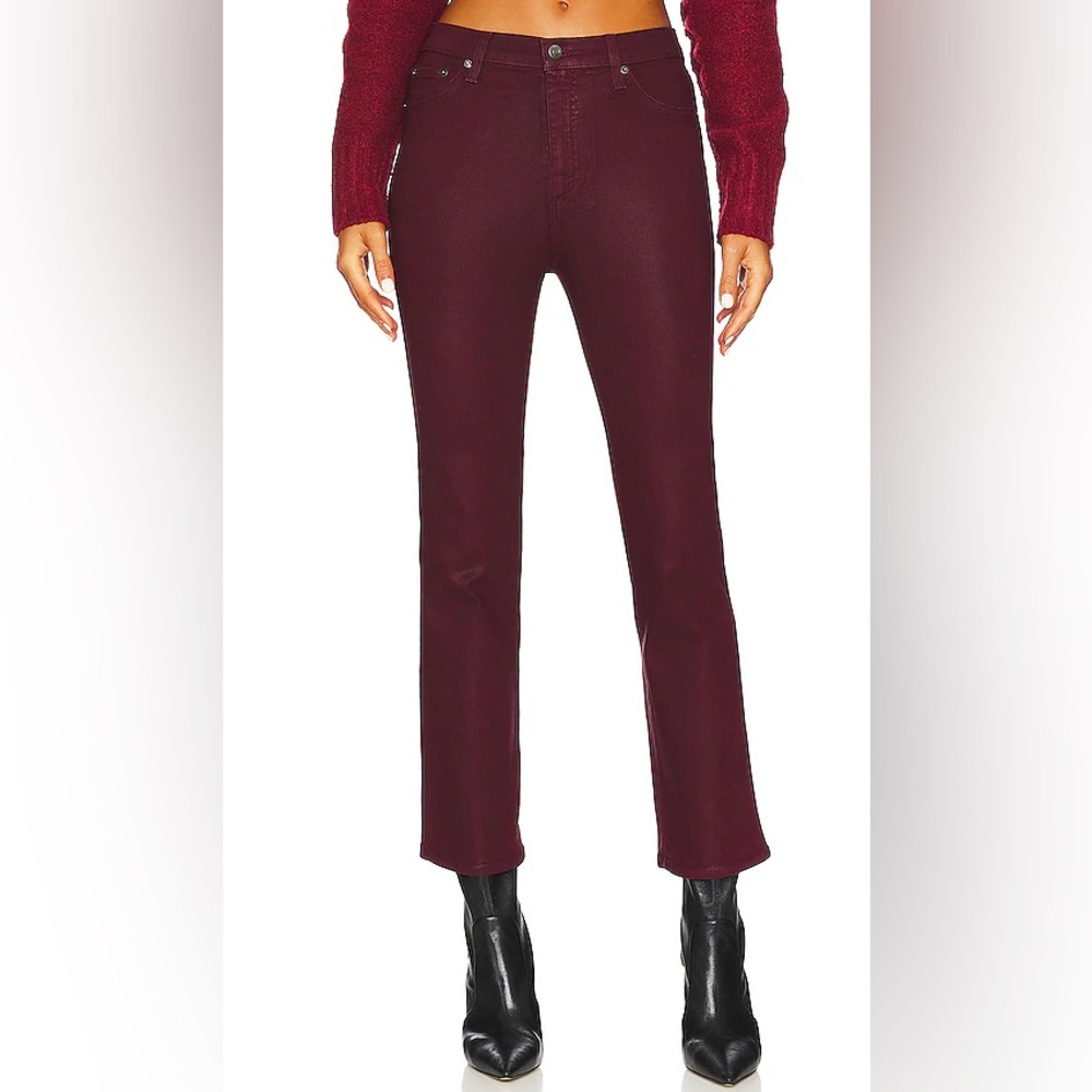 Pistola Lennon Coated Merlot Pants